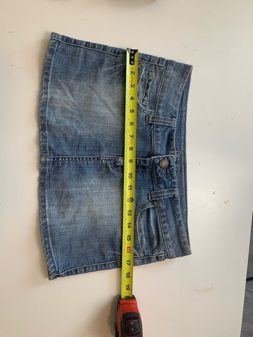 BONGO Vintage Light Blue Denim Bronze Metal Detail - Picture 5 of 9